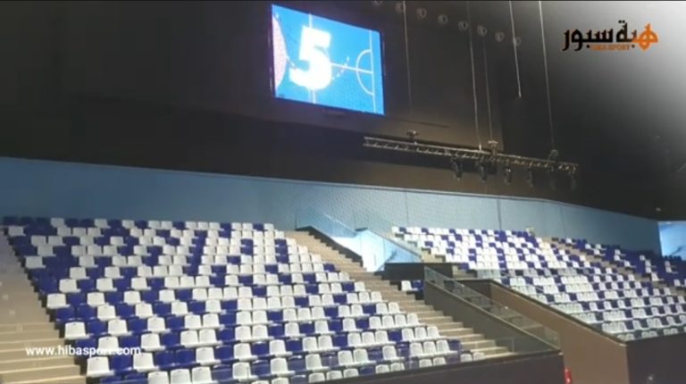 اخر استعدادات قاعة مولاي عبد الله لاحتضان كأس افريقيا للفوتصال