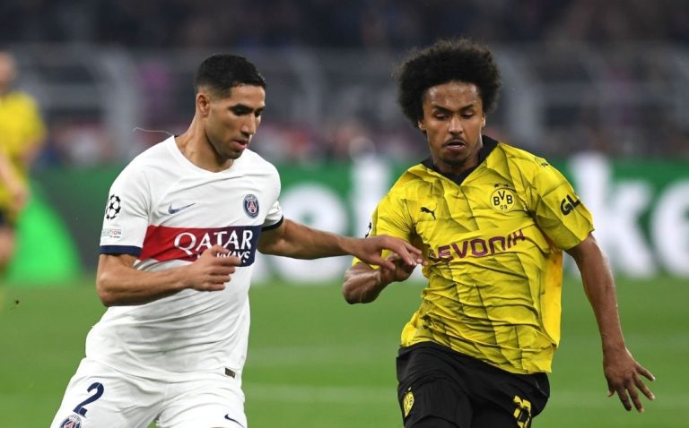 حكيمي ورفاقه في مهمة صعبة أمام دورتموند لبلوغ نهائي دوري الأبطال