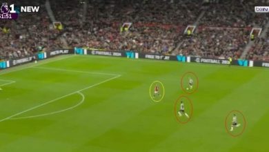 (فيديو) أمرابط ينقذ مانشتسر يونايتد من هدف محقق أمام نيوكاسل
