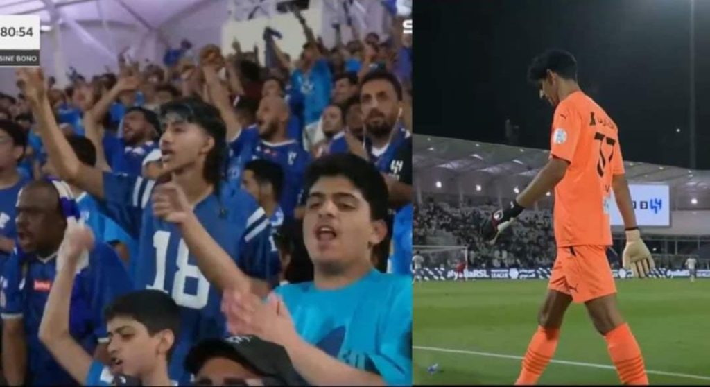 (فيديو) بونو يخرج تحت تصفيقات الجماهير في مباراة الهلال ضد الطائي