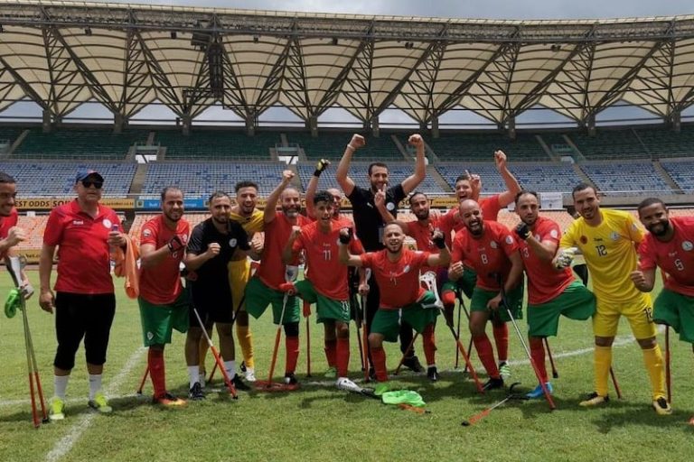 المنتخب الوطني لمبتوري الأطراف يحقق فوزا كاسحا أمام أوغندا في كأس أفريقيا