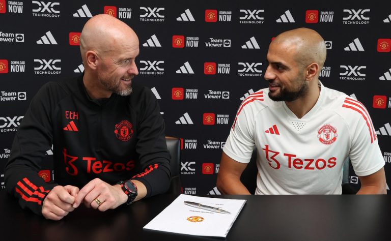 أمرابط يسخر من تين هاغ بتصريح مثير