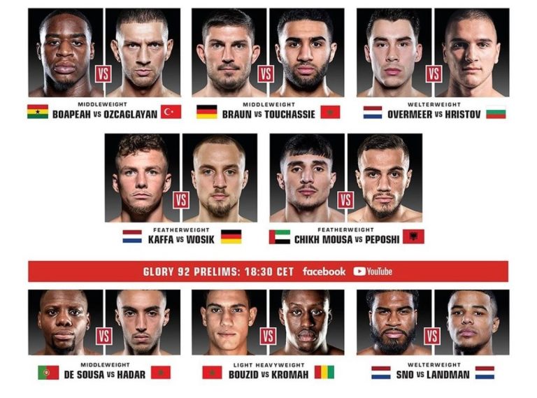 حضور وازن لنجوم مغاربة صاعدين في Glory 92
