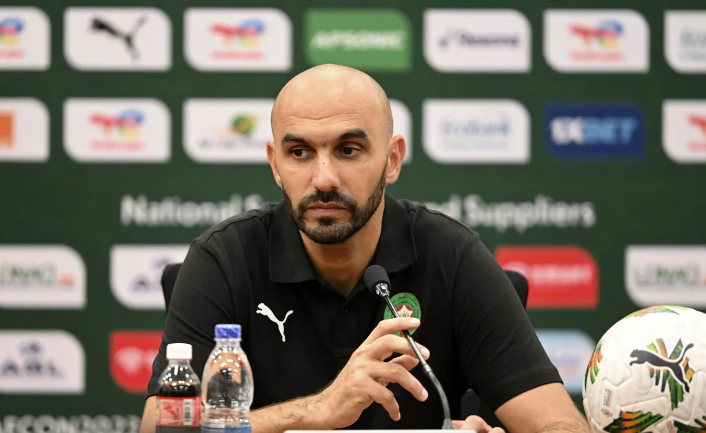 الركراكي: تيرغالين لديه خصائص لا نمتلكها في المنتخب.. وأثق في انتقاله إلى فريق كبير