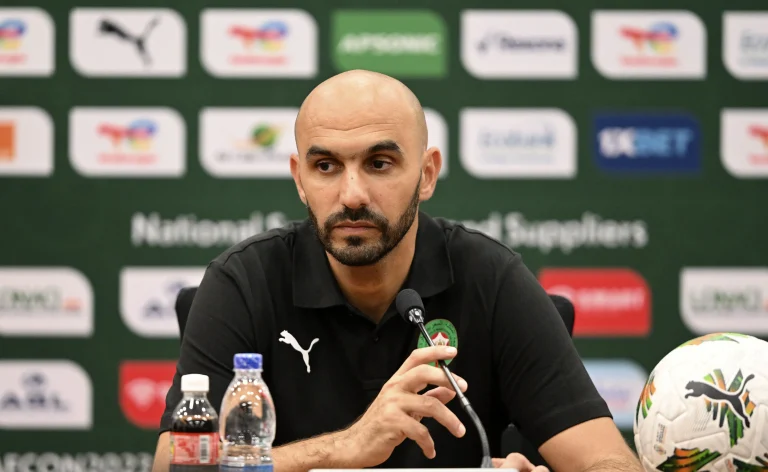 الركراكي: تيرغالين لديه خصائص لا نمتلكها في المنتخب.. وأثق في انتقاله إلى فريق كبير