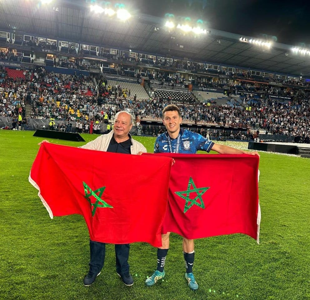 أسامة إدريسي يتوج مع باتشوكا المكسيكي بلقب دوري أبطال الكونكاكاف