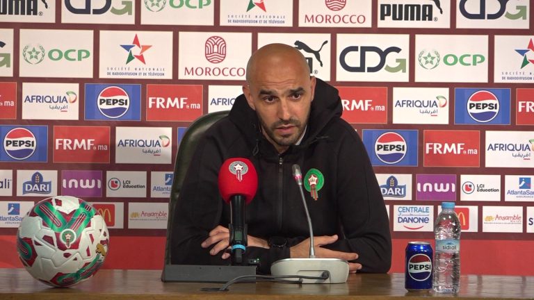 الركراكي: "المباراة لم تكن سهلة ولا أريد المغامرة بزياش"