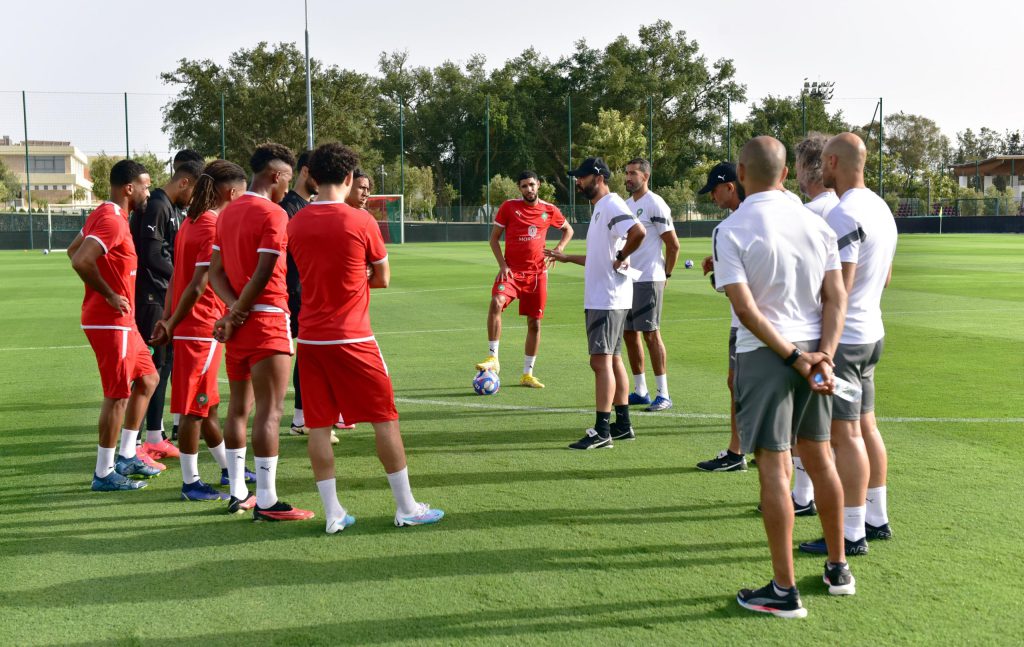 بالفيديو.. اخر حصة تدريبية للمنتخب الأولمبي قبل السفر لفرنسا