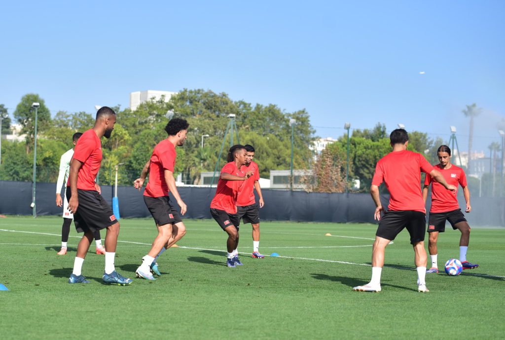 حصة تدريبية خفيفة للمنتخب الأولمبي بعد الخسارة أمام أوكرانيا