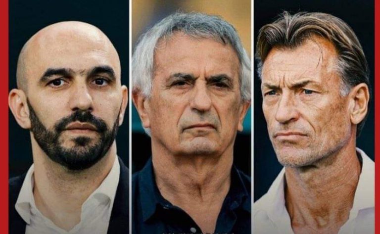 بالأرقام.. مقارنة بين أرقام الركراكي وحاليلوزيتش ورونار مع المنتخب الوطني المغربي