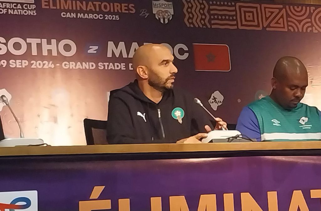 الركراكي: سنقوم بتغييرات في تشكيلتنا أمام ليسوتو.. وهذا موقف بن الصغير من المشاركة
