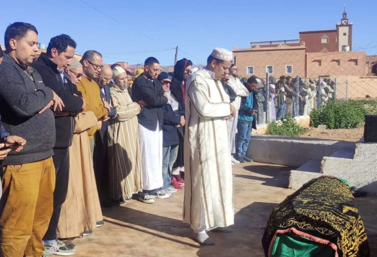 تشييع جثمان عبد العزيز برادة بمسقط رأسه في دوار آيت عبد الله