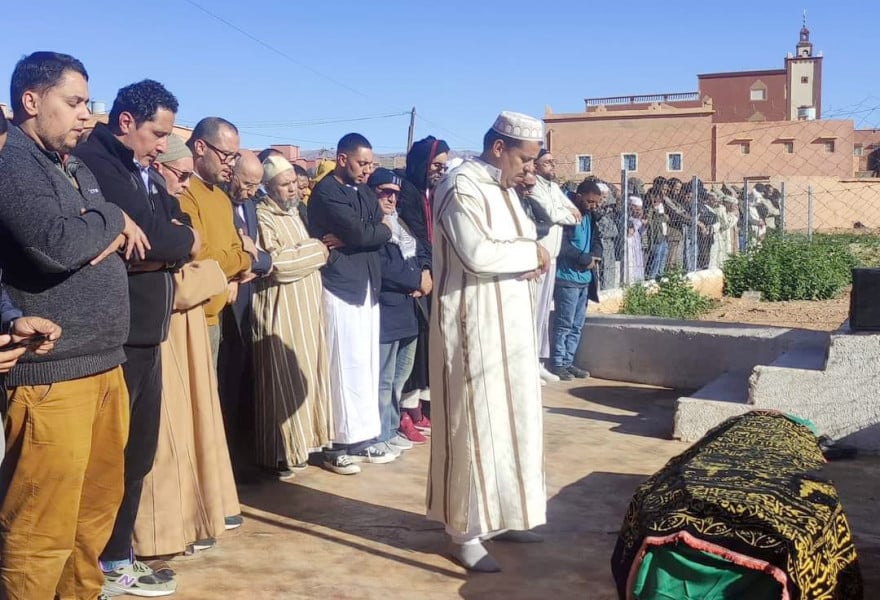 تشييع جثمان عبد العزيز برادة بمسقط رأسه في دوار آيت عبد الله