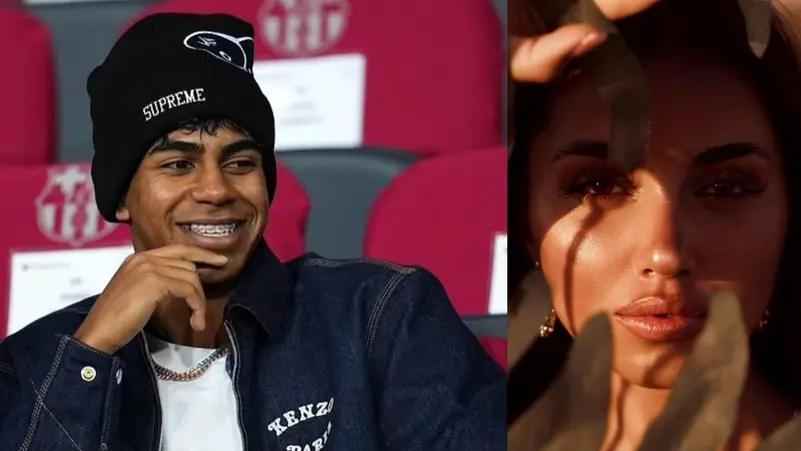 لامين يامال وصديقته الجديدة