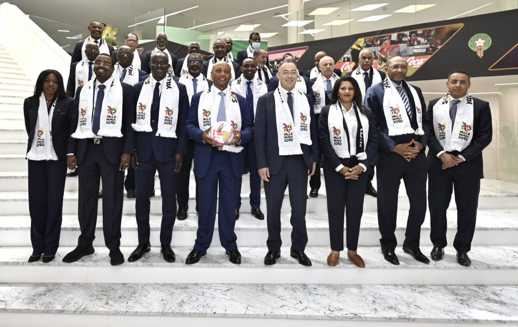 لقجع وموتسيبي بشعار مونديال 2030