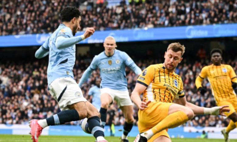 مانشستر سيتي يكتفي بالتعادل أمام برايتون في الدوري الإنجليزي مانشستر سيتي