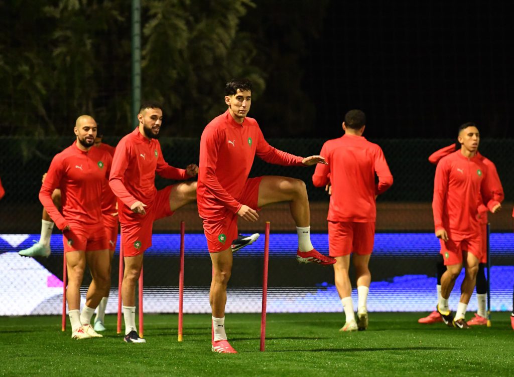 تدريبات المنتخب المغربي