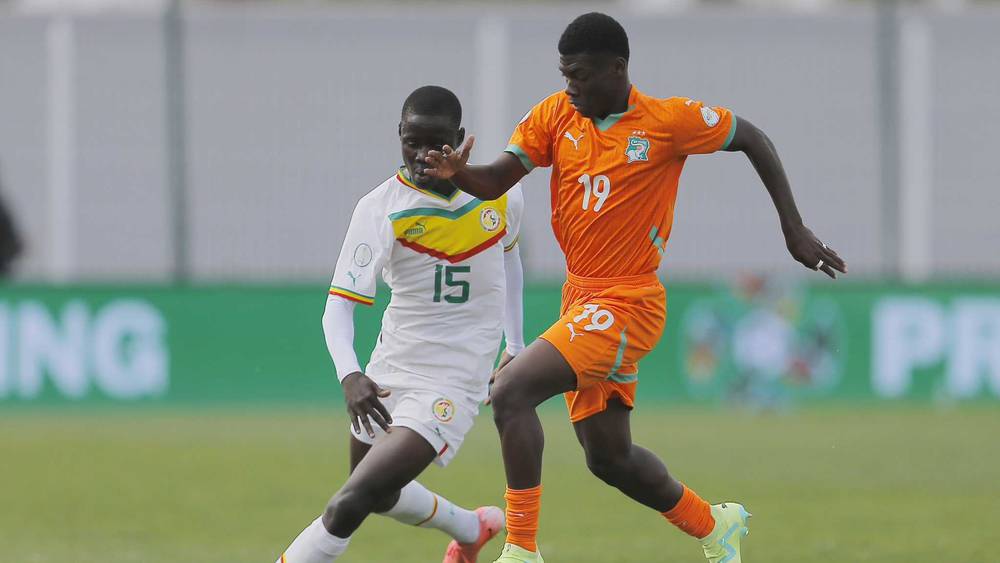 لقطة من مباراة كوت ديفوار ضد السنغال