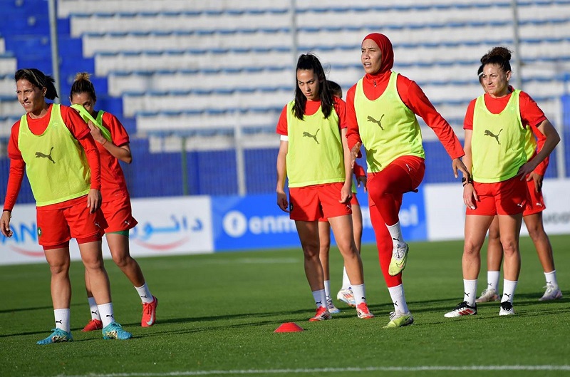 المنتخب النسوي يختتم استعداداته للمواجهة الكاميرون