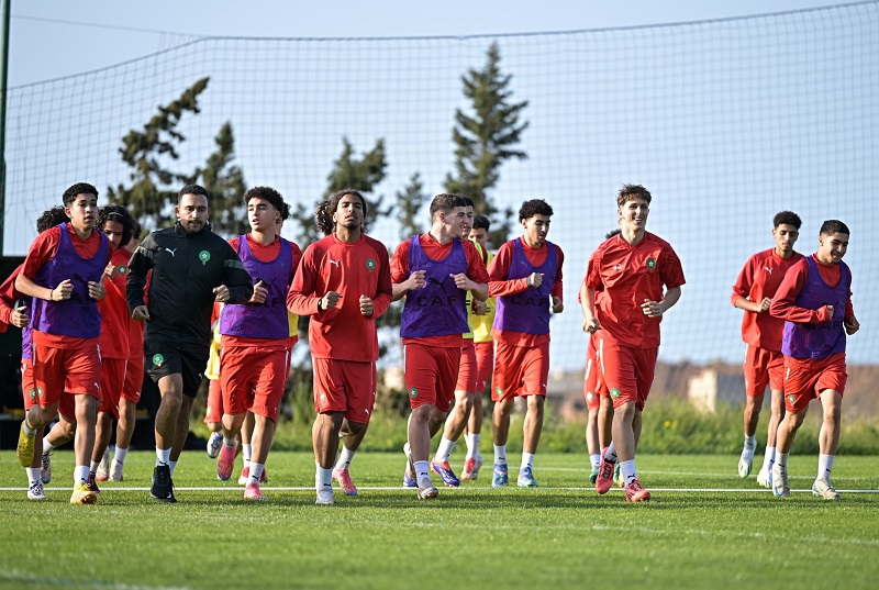 تدريبات المنتخب الوطني المغربي للفتيان