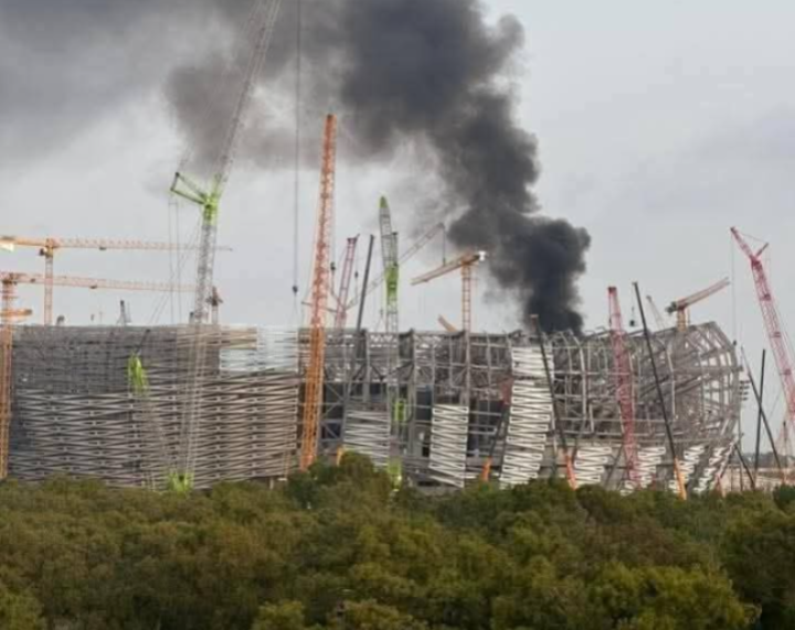 حريق ملعب مولاي عبد الله