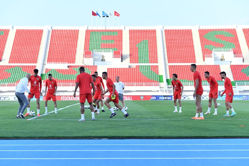 تدريبات المنتخب المغربي
