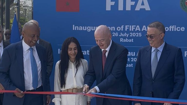 "الفيفا" يفتتح مكتبه في الرباط بحضور إنفانتينو وموتسيبي ولقجع