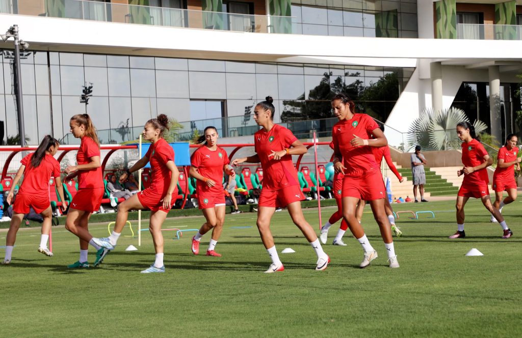 لقطة من الحصة التدريبية الأخيرة