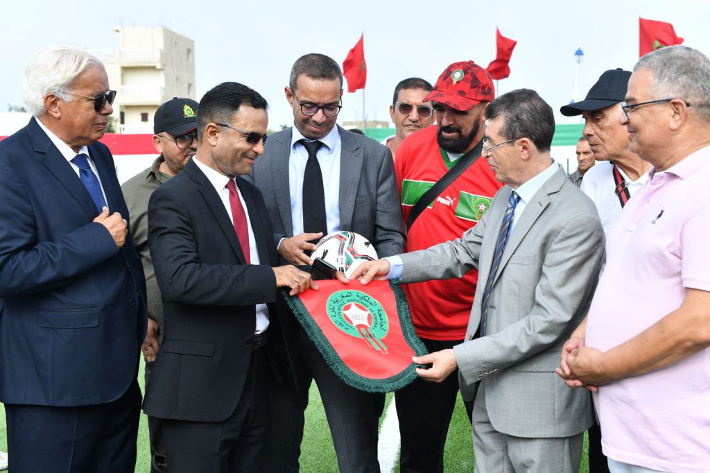 الجامعة تسلم ملعب مرتيل حي الرميلات بعد إكتمال أشغاله