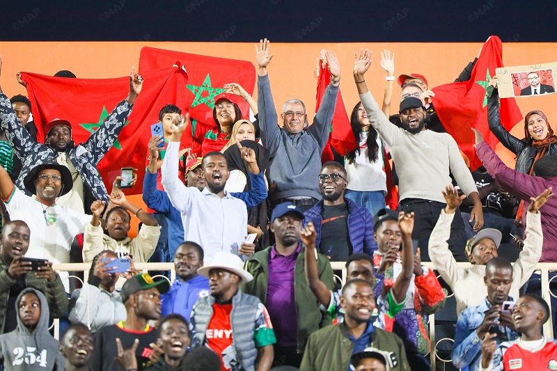 حضور لافت للجماهير المغربية في نيروبي