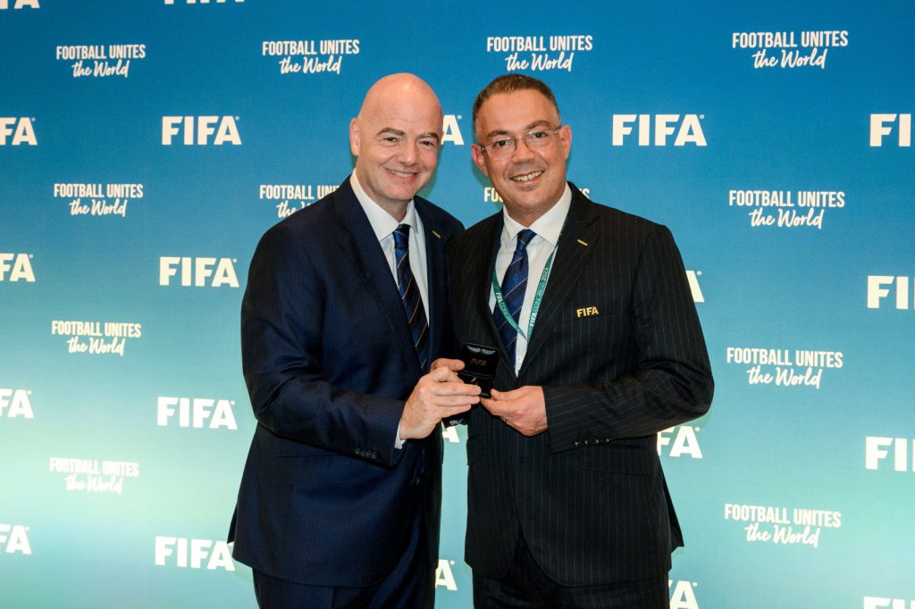 جياني إنفانتينو وفوزي لقجع