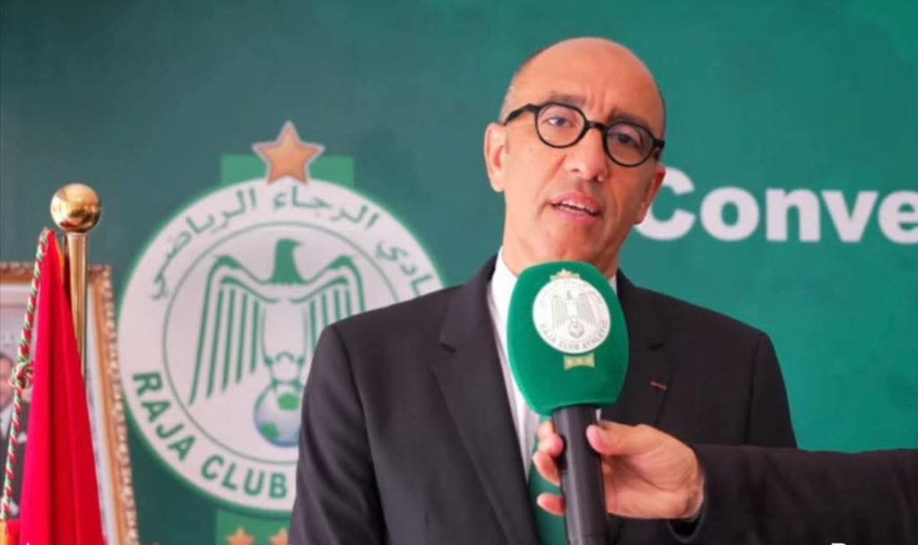 الزيات..تدخل فوزي لقجع أنهى أزمة ديون الرجاء الضريبية الممتدة منذ 18 عامًا