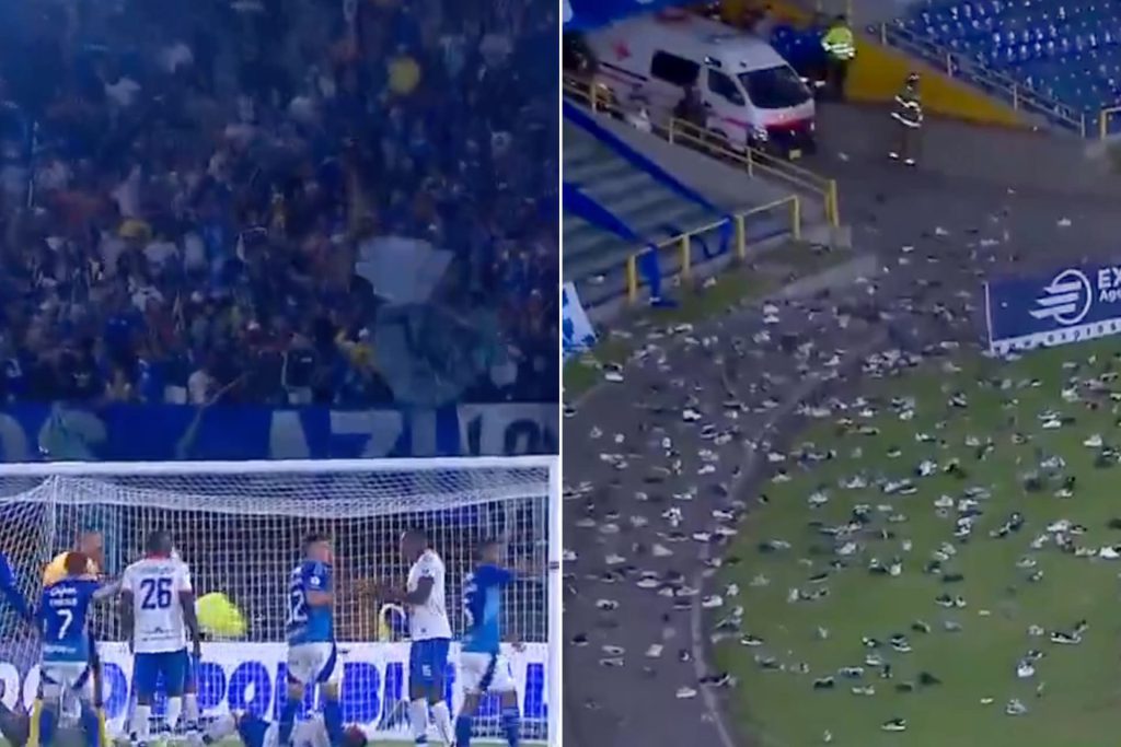 احتجاج جماهيري غير مسبوق في كولومبيا.. "مطر الأحذية" يوقف مباراة ميلوناريوس