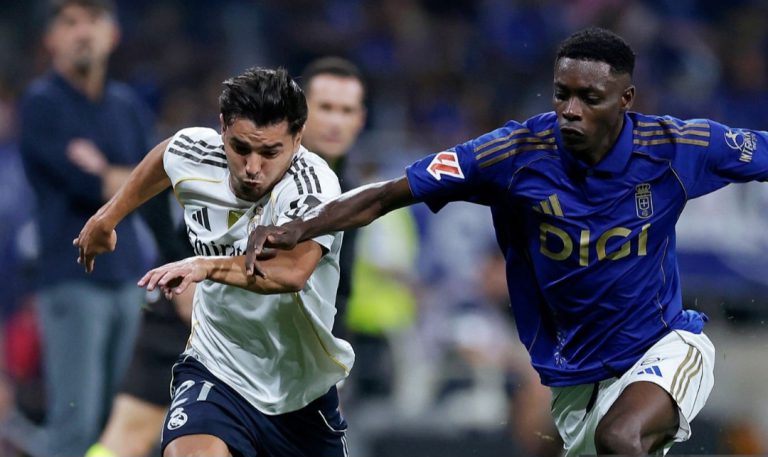 ابراهيم دياز يصنع الهدف الثالث لريال مدريد أمام اوفييدو