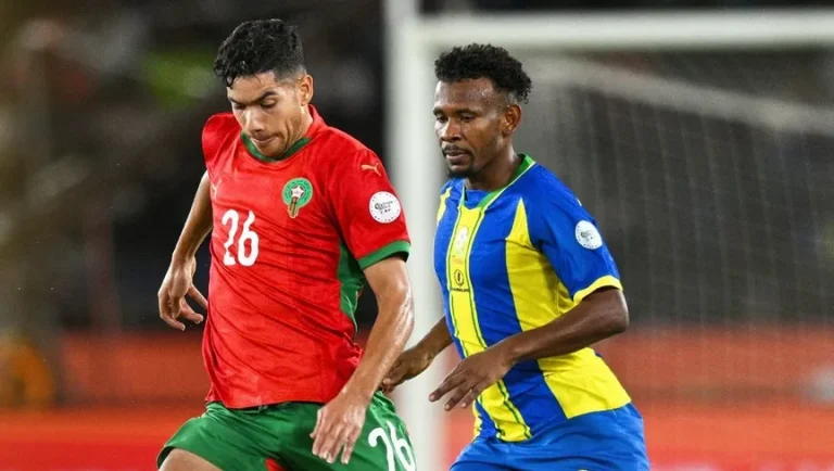 مباراة المغرب وتنزانيا