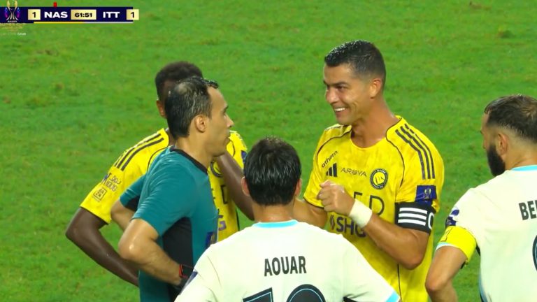 لقطة من مباراة النصر ضد الإتحاد