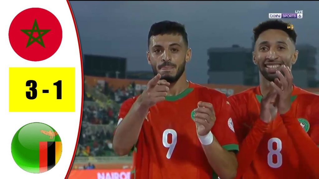 ملخص مباراة المنتخب المغربي ضد زامبيا في كأس أفريقيا للمحليين