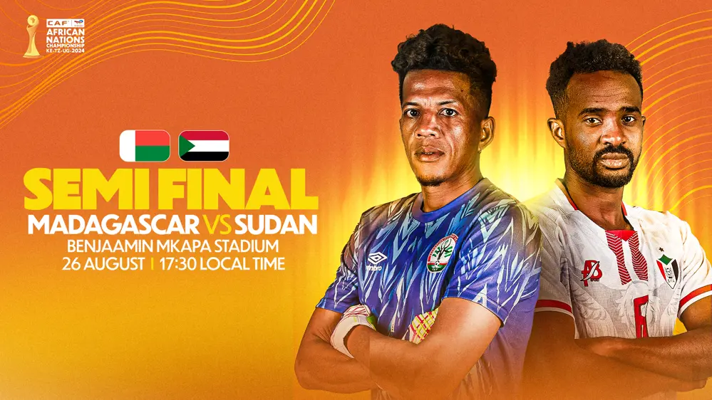 موعد مباراة مدغشقر ضد السودان في نصف نهائي كأس أمم إفريقيا للمحليين و القنوات الناقلة