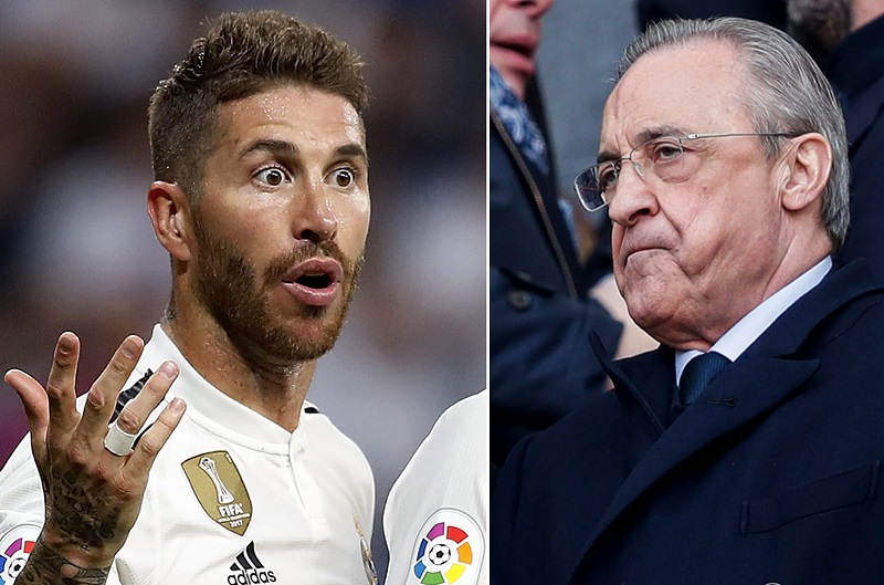 سيرجيو راموس يطلق أغنية جديدة يهاجم فيها فلورنتينو بيريز