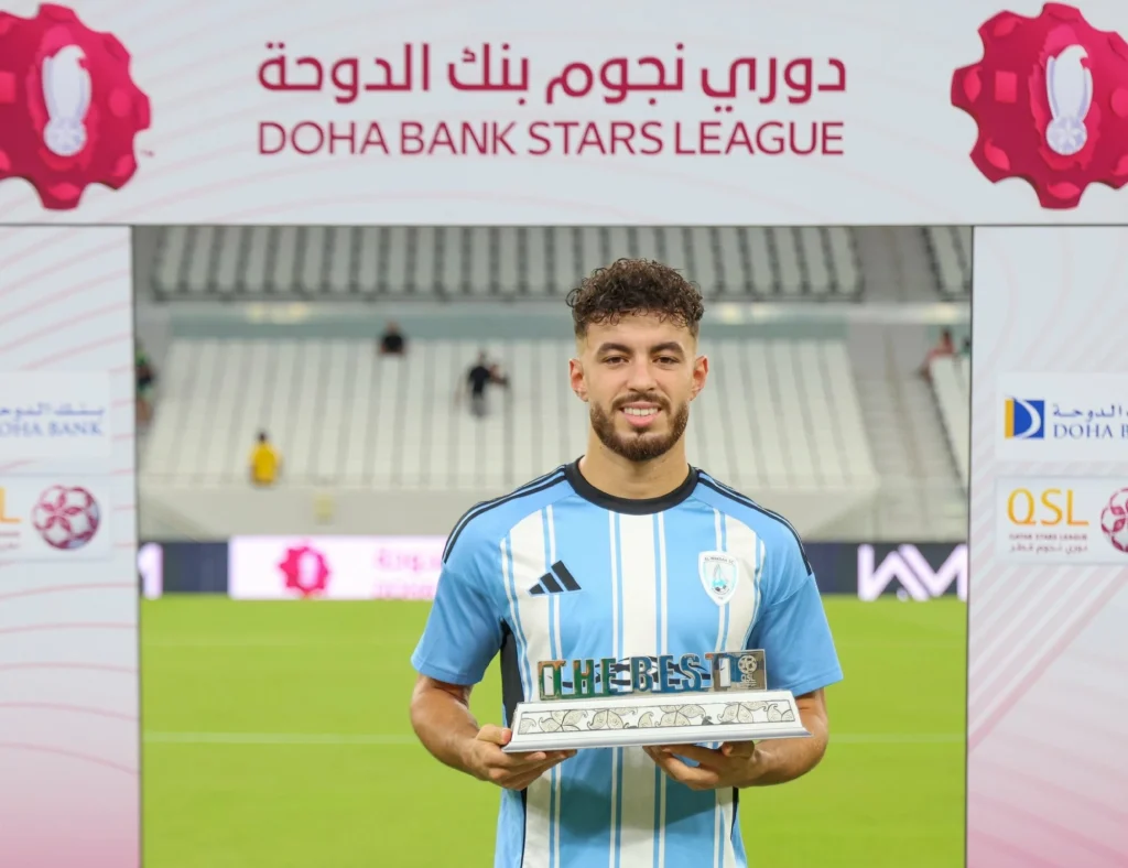 أمين زحزوح يتألق مع الوكرة ويحرز جائزة أفضل لاعب غشت 2025