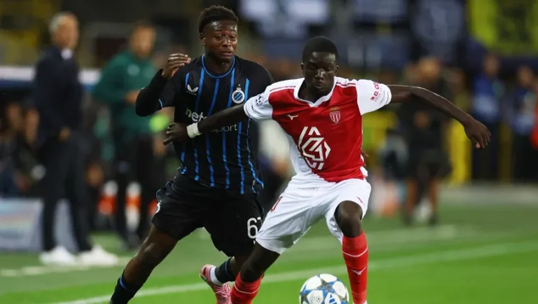 موناكو يسقط أمام قوة كلوب بروج البلجيكي