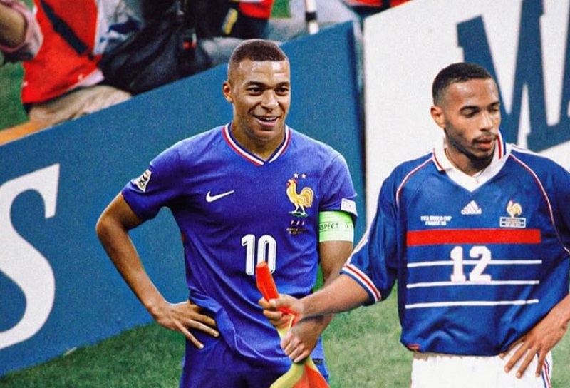 مبابي يتجاوز هنري ويقترب من صدارة الهدافين التاريخيين لفرنسا