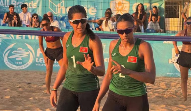 المغرب يتوج بلقب البطولة العربية لكرة الطائرة الشاطئية للسيدات