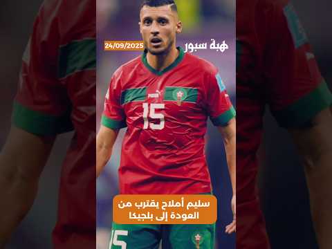 سليم أملاح يقترب من العودة إلى بلجيكا