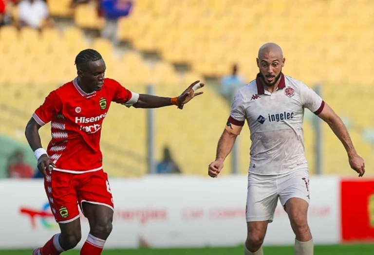 الوداد يعود بالفوز من غانا أمام أشانتي كوتوكو في كأس الكونفدرالية