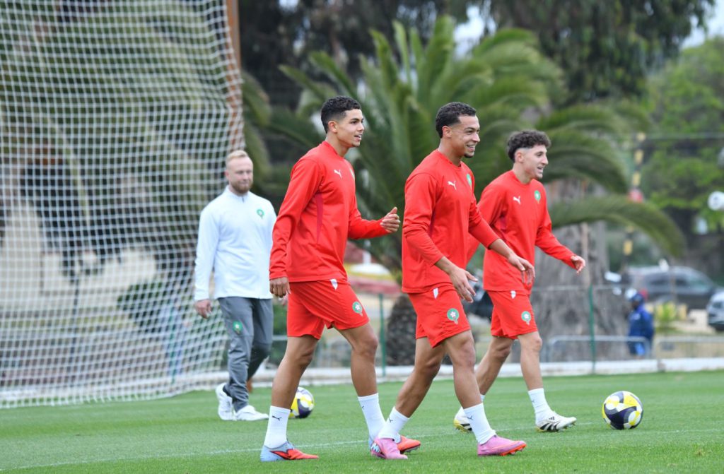 تدريبات المنتخب المغربي لأقل من 20 سنة