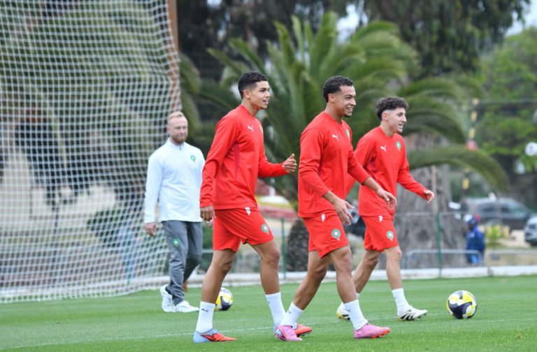 تدريبات المنتخب المغربي لأقل من 20 سنة