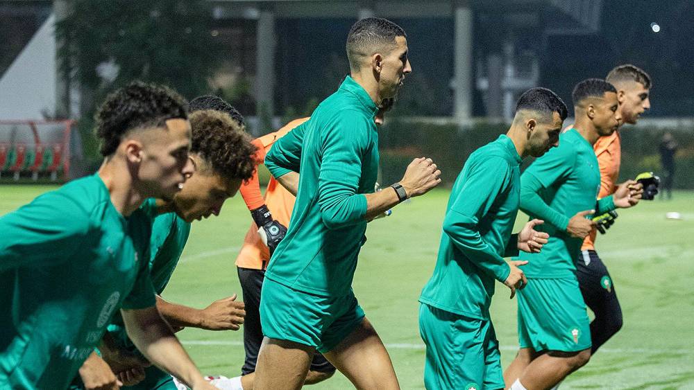 تدريبات المنتخب المغربي