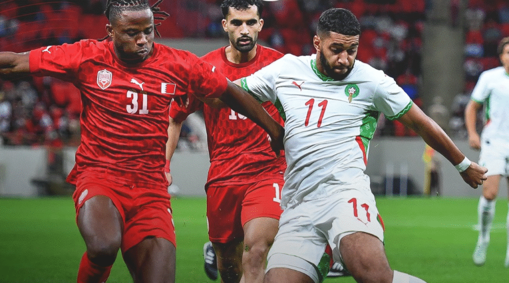 المنتخب المغربي ضد البحرين