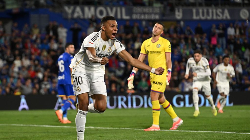 ريال مدريد يستعيد صدارة الليغا الإسبانية بعد فوزه الصعب على خيتافي